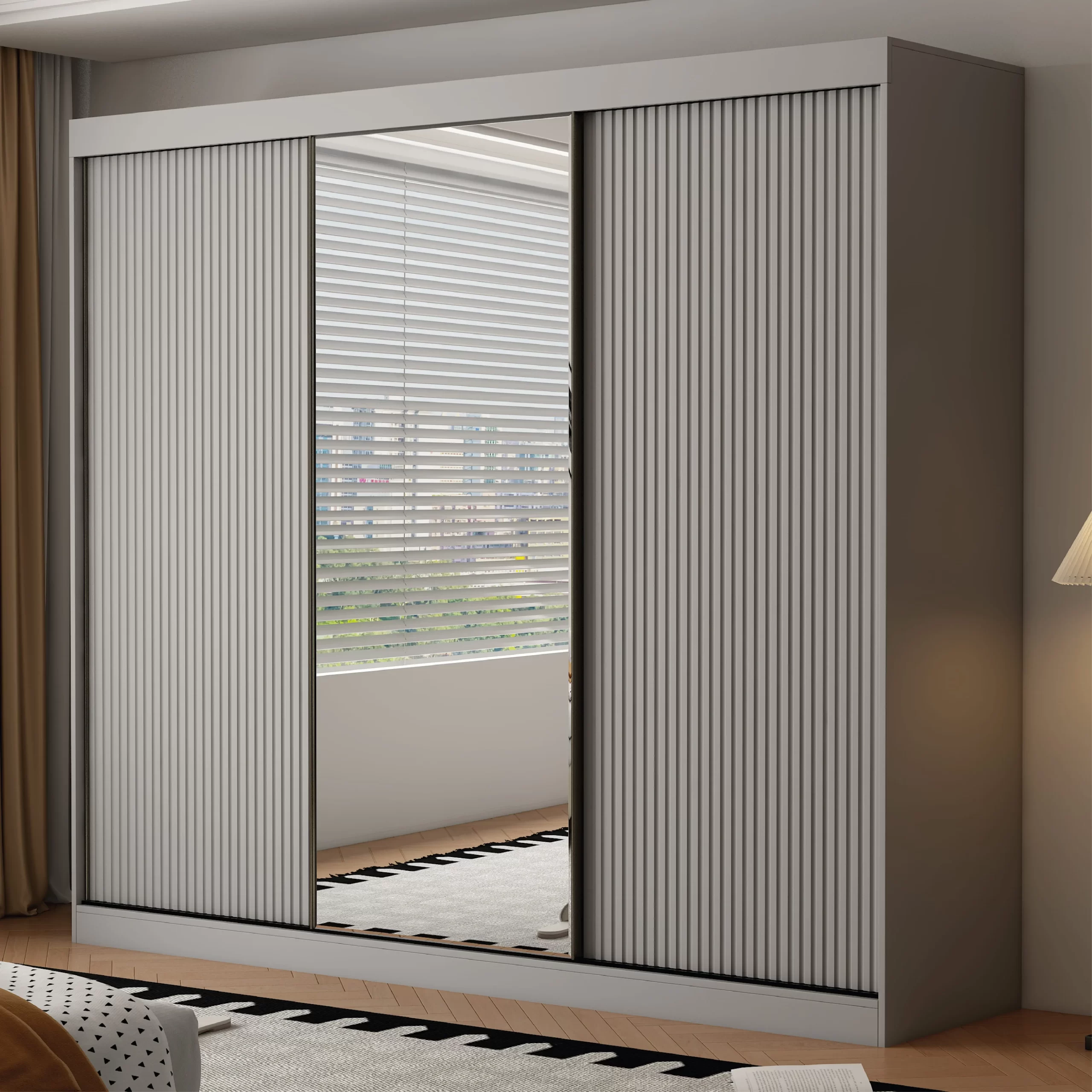8-1768231113-696510c95e17c-w-main.webp Berlin 3 Door 250CM Grey sliding wardrobe - Image 1
