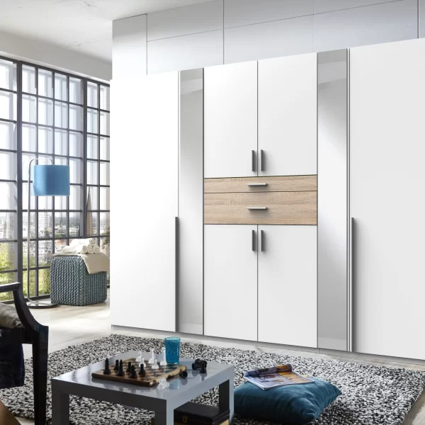 Odessa D98245 - Oak 6 Door Wardrobe