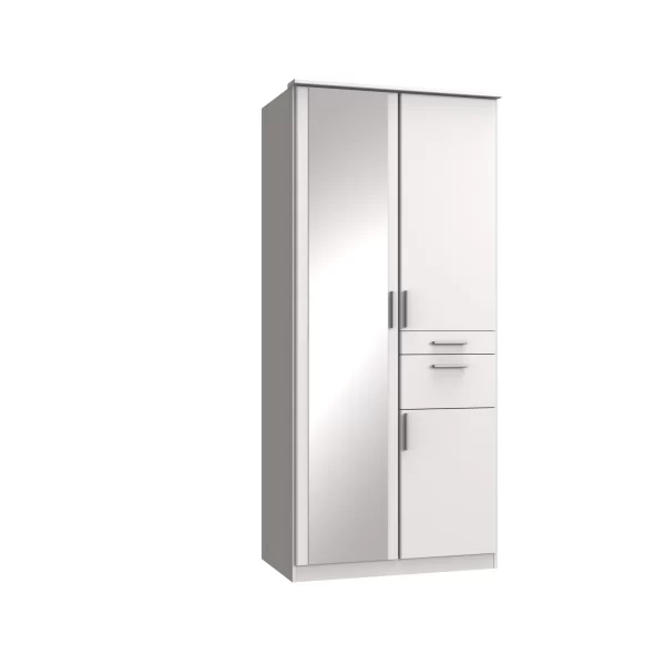 Koblenz T24614- White 2 Door Wardrobe