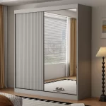 Berlin 2 Door 200CM  Grey sliding wardrobe - Image 3