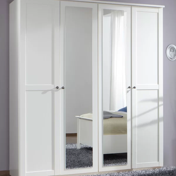 Chalet 985568 - White 4 Door Wardrobe
