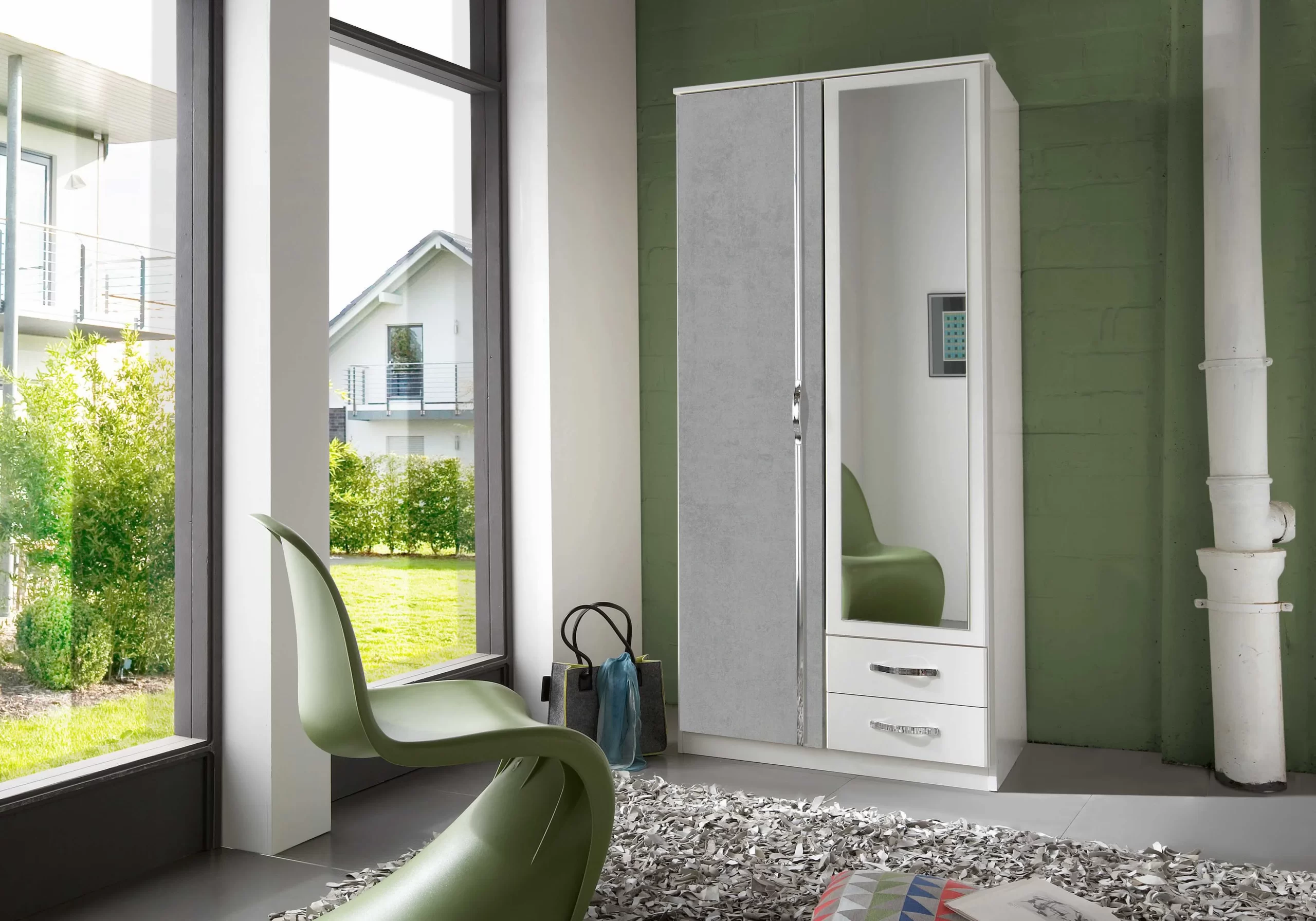 95-1752963444-687c1974c4471-w-main.webp DUO 075210- Grey 2 Door Wardrobe - Image 1