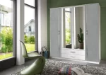 DUO 075453 - Grey 4 Door Wardrobe