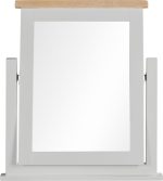 WINDSOR DRESSING TABLE MIRROR - PEBBLE GREY/OAK - Image 2