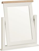 WINDSOR DRESSING TABLE MIRROR - IVORY/OAK