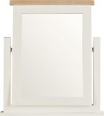 WINDSOR DRESSING TABLE MIRROR - IVORY/OAK - Image 2