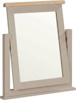 WINDSOR DRESSING TABLE MIRROR - PUTTY/OAK