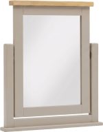 WINDSOR DRESSING TABLE MIRROR - PUTTY/OAK - Image 2