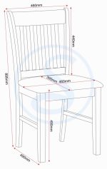 OXFORD EXTENDING DINING SET (X4 CHAIRS) - NATURAL OAK/GREY FABRIC - Image 4