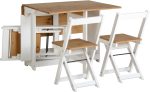 SANTOS BUTTERFLY TABLE - WHITE/DISTRESSED WAXED PINE - Image 2