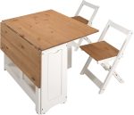 SANTOS BUTTERFLY TABLE - WHITE/DISTRESSED WAXED PINE - Image 3