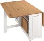 SANTOS FOLDING CHAIR (X4 PER BOX) - WHITE/DISTRESSED WAXED PINE - Image 4