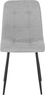 FENTON DINING CHAIR (X2 PER BOX) - LIGHT GREY FABRIC - Image 2