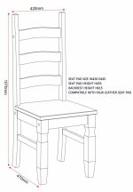 CORONA DINING CHAIR (X2 PER BOX) - DISTRESSED WAXED PINE - Image 2