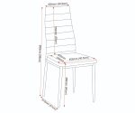 ABBEY DINING CHAIR (X2 PER BOX) - GREY FAUX LEATHER - Image 3
