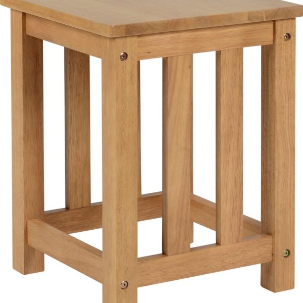 RICHMOND STOOL (X2 PER BOX) - OAK VARNISH