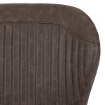 QUEBEC DINING CHAIR (X4 PER BOX) - BROWN FAUX LEATHER - Image 3