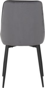 AVERY DINING CHAIR (X2 PER BOX) - GREY VELVET - Image 2