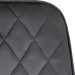 AVERY DINING CHAIR (X2 PER BOX) - GREY VELVET - Image 3