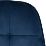 LUKAS DINING CHAIR (X2 PER BOX) - SAPPHIRE BLUE VELVET - Image 3