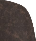 ATHENS DINING CHAIR (X2 PER BOX) - BROWN FAUX LEATHER - Image 3