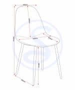 ATHENS DINING CHAIR (X2 PER BOX) - BROWN FAUX LEATHER - Image 4