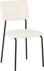 SHELDON DINING CHAIR (X4 PER BOX) - IVORY BOUCLE FABRIC - Image 4