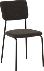 SHELDON DINING CHAIR (X4 PER BOX) - GREY BOUCLE FABRIC - Image 2