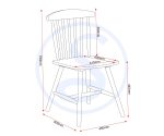 EMERY DINING CHAIR (X2 PER BOX) - DARK GREY - Image 4