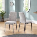 CHILTON DINING CHAIR (X4 PER BOX) - GREY FABRIC