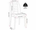 CHILTON DINING CHAIR (X4 PER BOX) - GREY FABRIC - Image 3