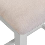 WINDSOR CROSS BACK DINING CHAIR (X2 PER BOX) - PEBBLE GREY/OAT FABRIC - Image 3