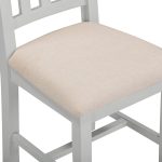 WINDSOR SLATTED DINING CHAIR (X2 PER BOX) - PEBBLE GREY/OAT FABRIC - Image 3