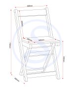 SANTOS FOLDING CHAIR (X2 PER BOX) - GREEN/DISTRESSED WAXED PINE - Image 4