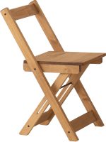 SANTOS FOLDING CHAIR (X2 PER BOX) - NATURAL WAX - Image 2