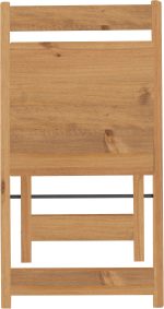 SANTOS FOLDING CHAIR (X2 PER BOX) - NATURAL WAX - Image 3