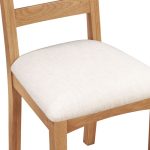 CAMBRIDGE DINING CHAIR (X2 PER BOX) - HONEY/OAT FABRIC - Image 2