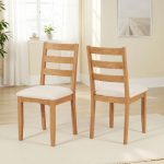 CAMBRIDGE DINING CHAIR (X2 PER BOX) - HONEY/OAT FABRIC