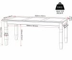 CORONA 6' DINING TABLE - DISTRESSED WAXED PINE - Image 4