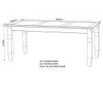 CORONA 6' DINING TABLE - DISTRESSED WAXED PINE - Image 5