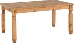 CORONA EXTENDING DINING TABLE - DISTRESSED WAXED PINE