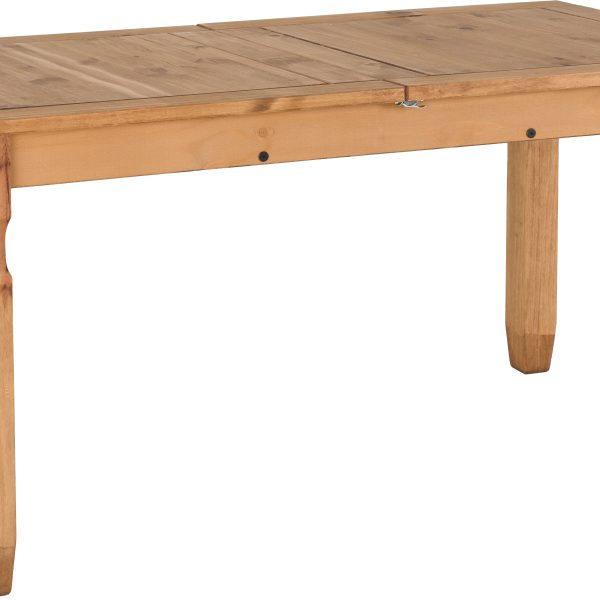 CORONA EXTENDING DINING TABLE - DISTRESSED WAXED PINE