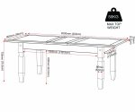 CORONA EXTENDING DINING TABLE - DISTRESSED WAXED PINE - Image 5