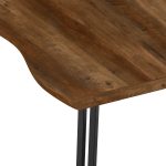 QUEBEC WAVE EDGE DINING TABLE - MEDIUM OAK EFFECT - Image 2