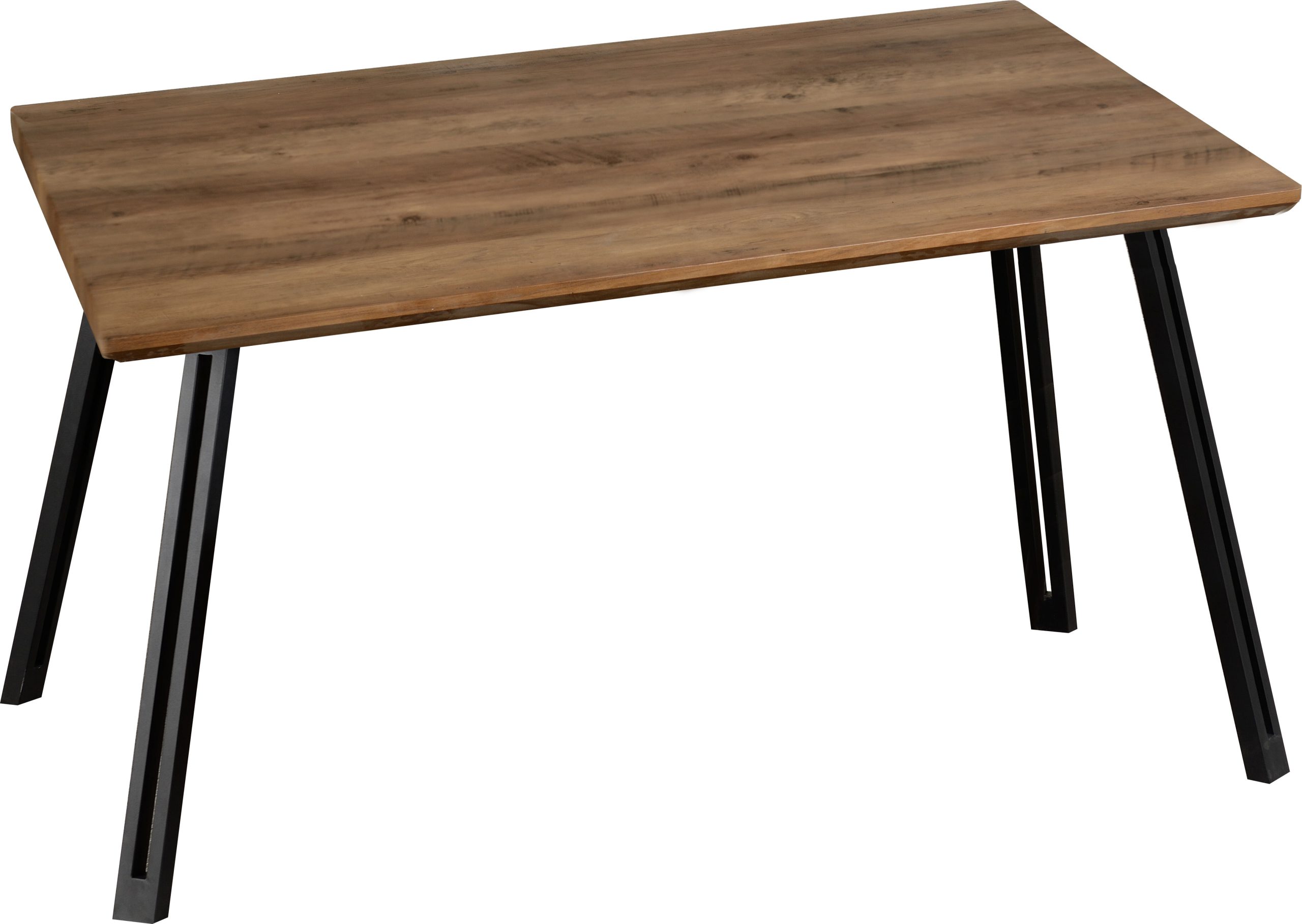 400-403-049_6 QUEBEC STRAIGHT EDGE DINING TABLE - MEDIUM OAK EFFECT - Image 1