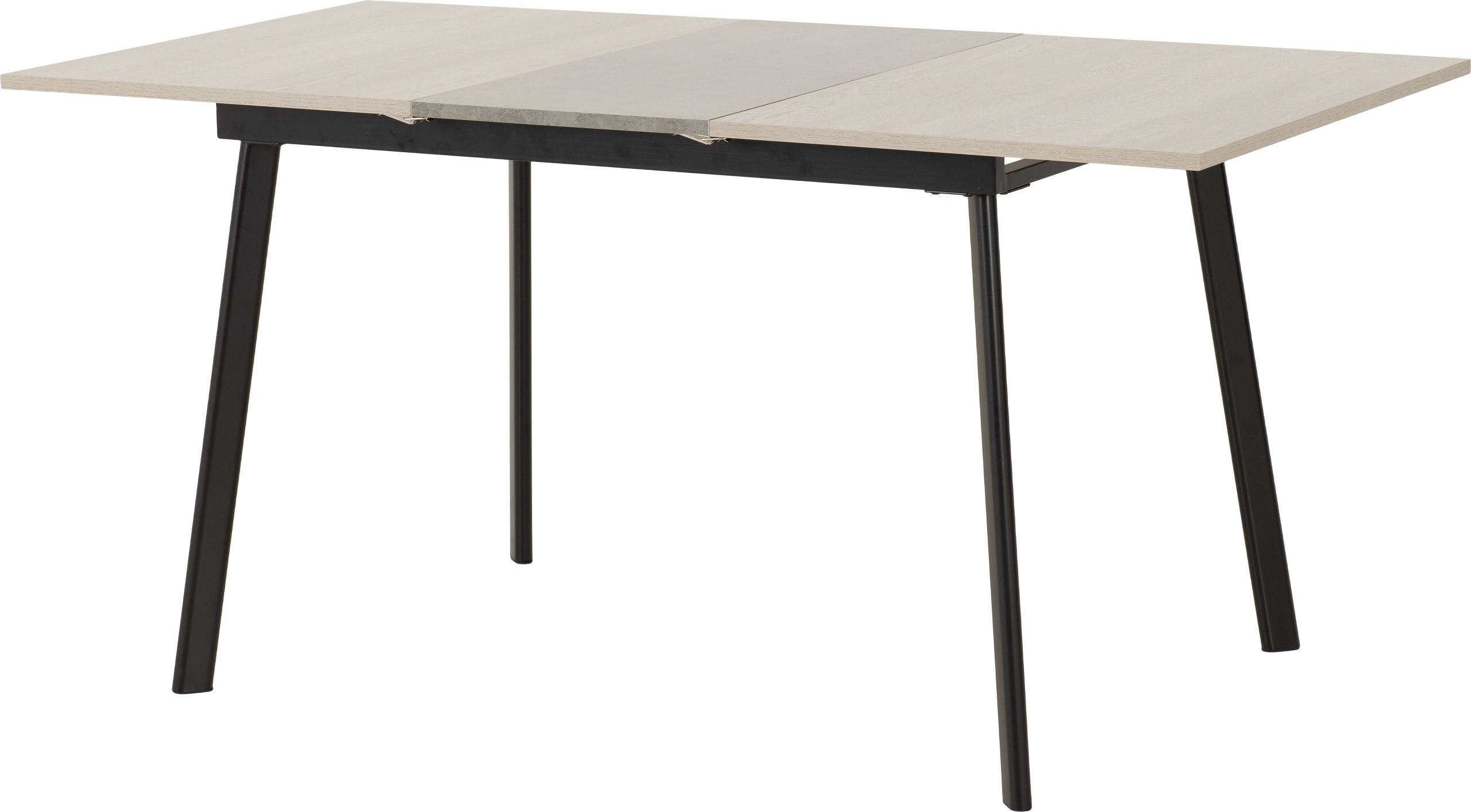 400-403-055 AVERY EXTENDING DINING TABLE - CONCRETE/GREY OAK EFFECT - Image 1