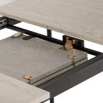AVERY EXTENDING DINING TABLE - CONCRETE/GREY OAK EFFECT - Image 2