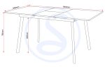 AVERY EXTENDING DINING TABLE - CONCRETE/GREY OAK EFFECT - Image 5