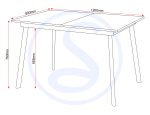 AVERY EXTENDING DINING TABLE - CONCRETE/GREY OAK EFFECT - Image 6