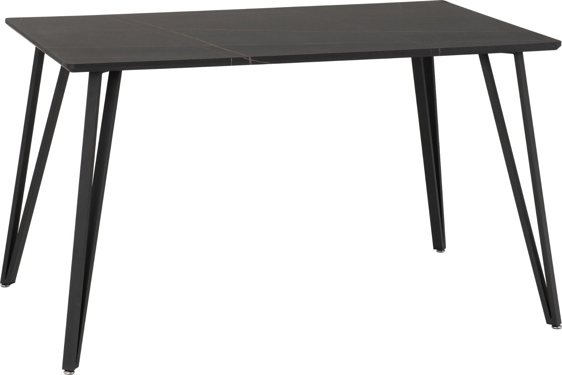 400-403-058_1 MARLOW DINING TABLE - BLACK MARBLE EFFECT - Image 1